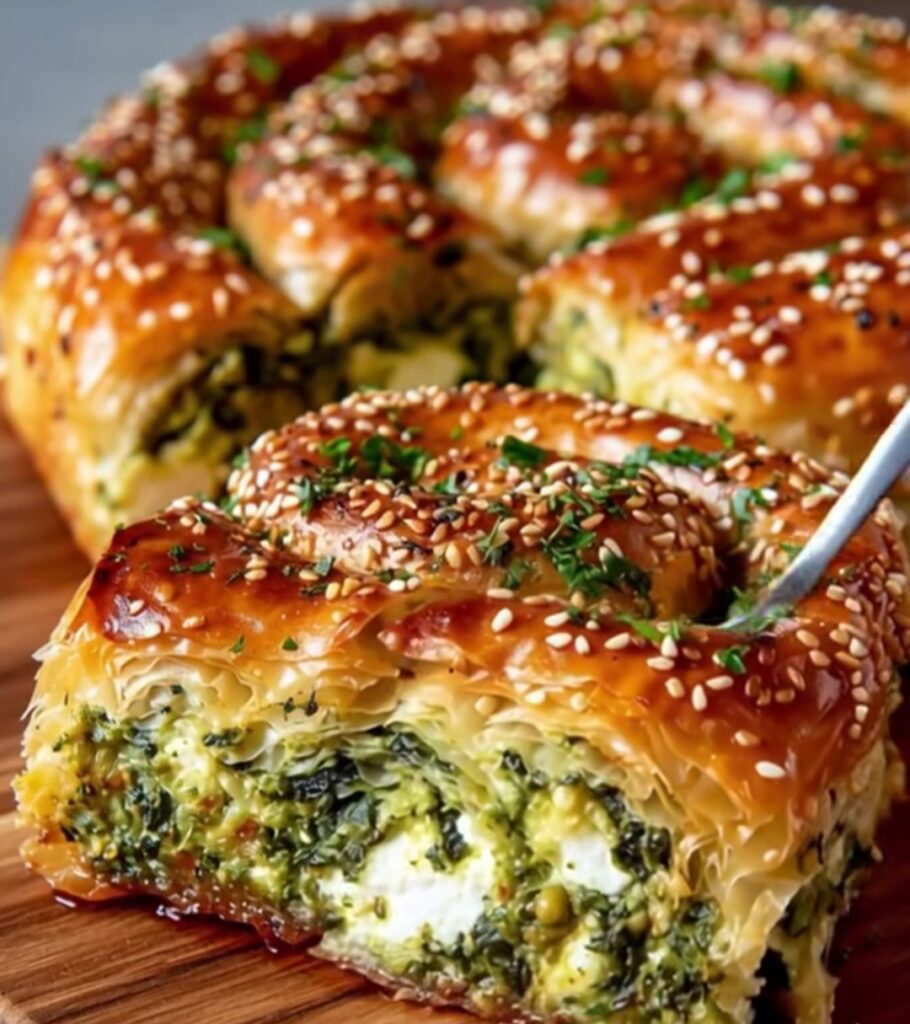 Spirale Dorée aux Épinards Spirale Dorée aux Épinards