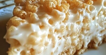Rice Krispy Treat No-Bake Cheesecake