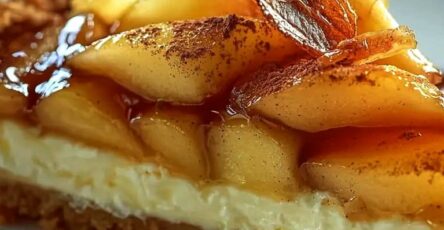 Fondant aux pommes, mascarpone et noix de pécan caramélisées