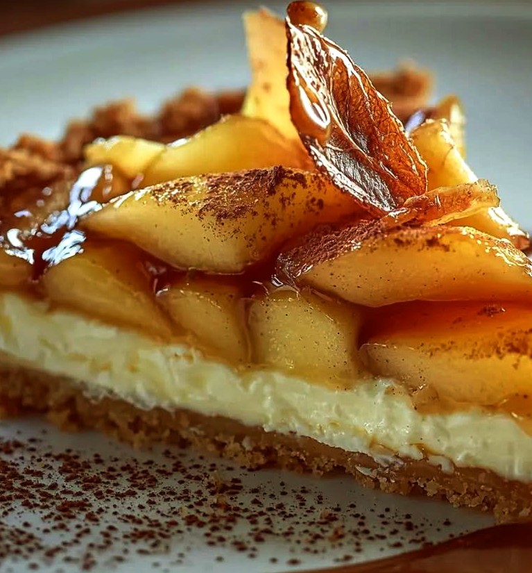 Fondant aux pommes, mascarpone et noix de pécan caramélisées