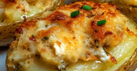 Stuffed Potatoes with Cheese and Herbs