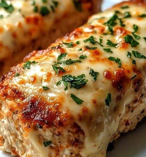Garlic Parmesan Chicken Meatloaf