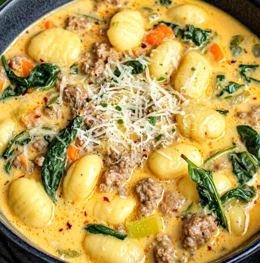 Creamy Italian Sausage Gnocchi Soup