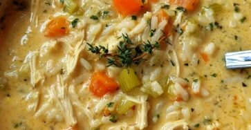 Creamy Chicken & Rice Soup