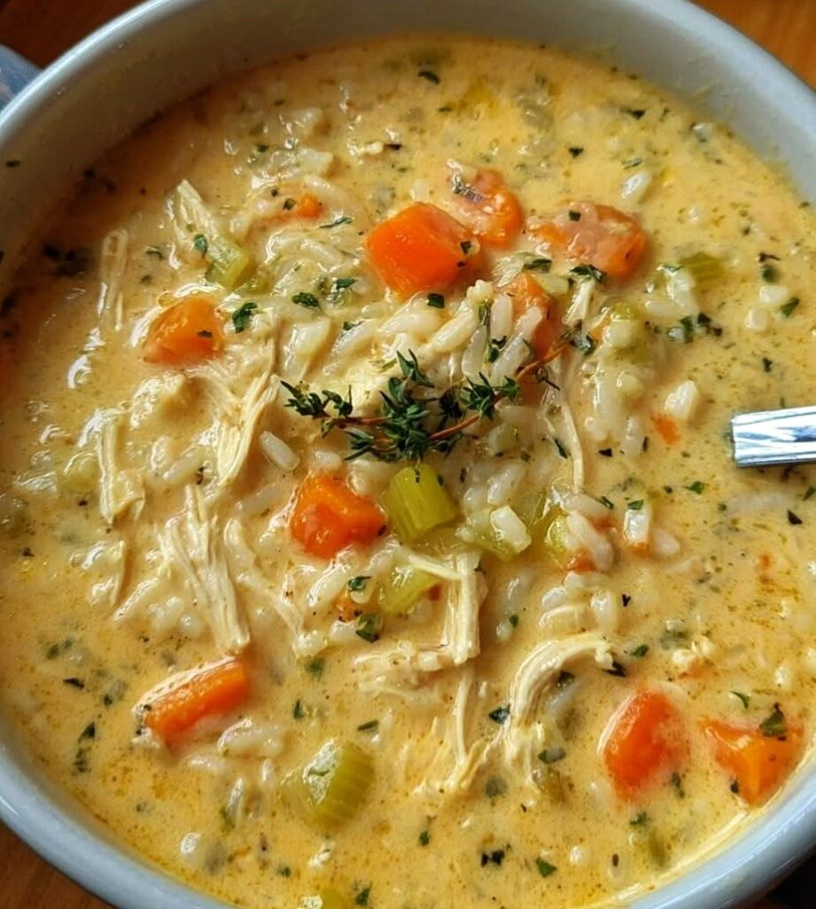 Creamy Chicken & Rice Soup