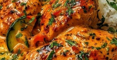 Creamy Pepper and Zucchini with Chicken