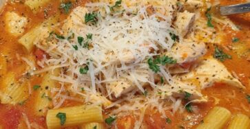 Creamy Chicken Parmesan Soup