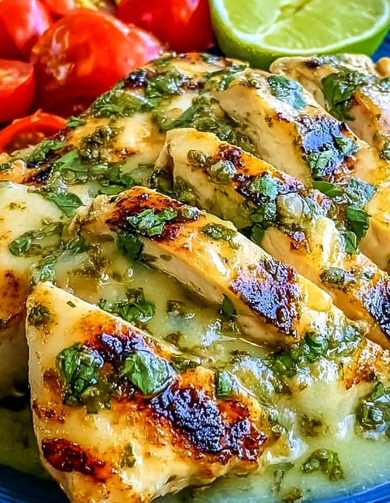 Grilled Salsa Verde Pepper Jack Chicken Recipe