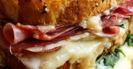 Gourmet Grilled Charcuterie Sandwich