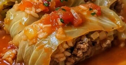 Savory Beef & Cabbage Rolls