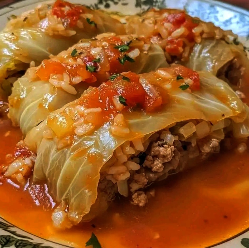 Savory Beef & Cabbage Rolls