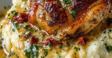 Creamy Chicken Braised with Smooth Mashed Potatoes