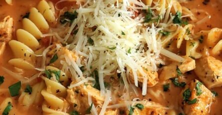 Slow Cooker Chicken Parmesan Soup