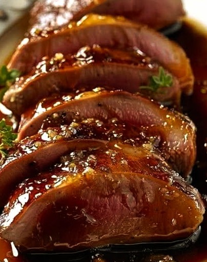 Duck Breast with Honey and Balsamic Vinegar