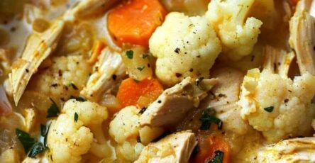 Anti-Inflammatory Cauliflower Chicken Soup