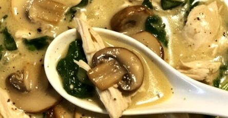 Creamy Rotisserie Chicken Mushroom Soup