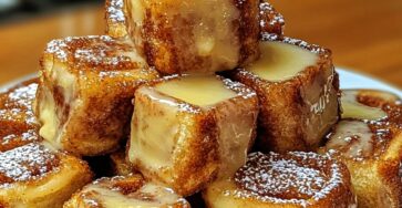 Cinnamon Roll French Toast Bites