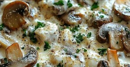 Cheesy Stuffed Mushroom Dip