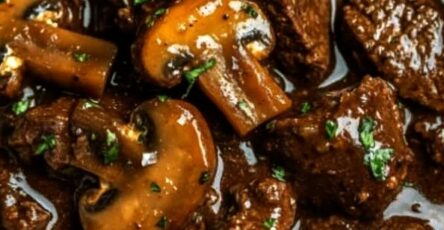 Slow Cooker Beef and Mushroom Stew