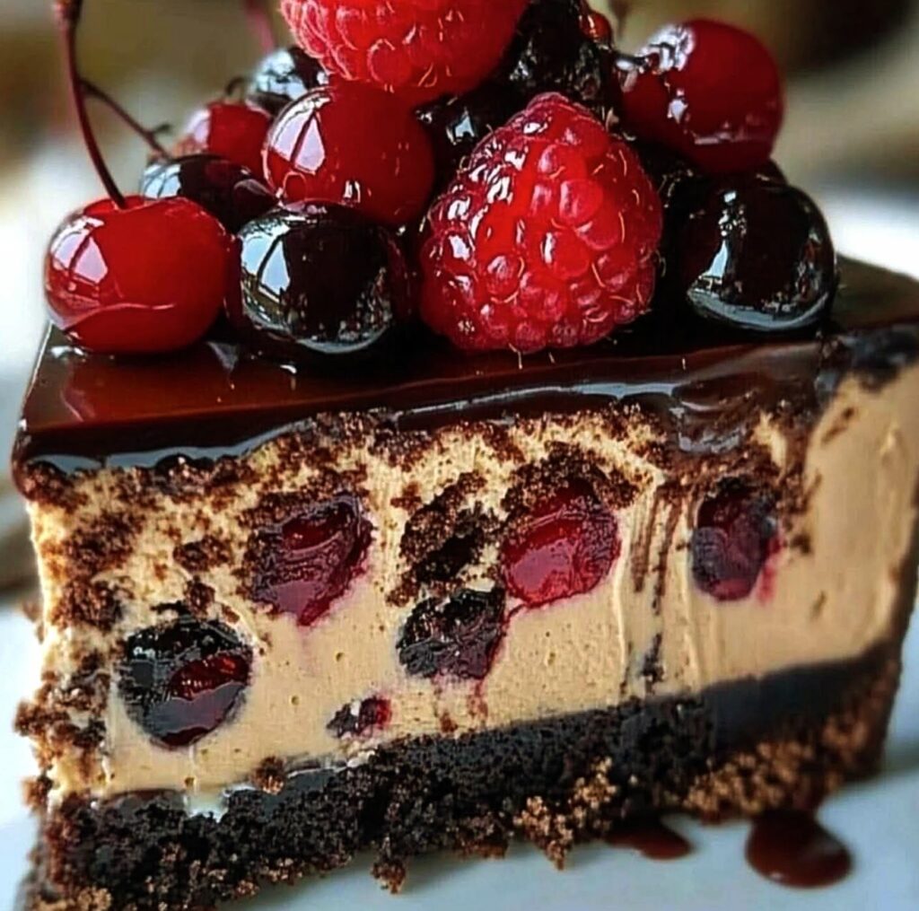 Decadent Black Forest Cheesecake Recipe Decadent Black Forest Cheesecake Recipe