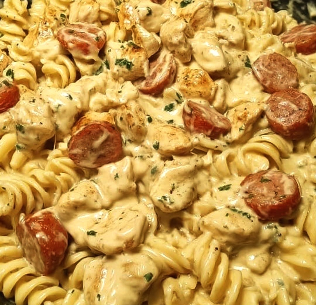 Creamy Pepper Jack Chicken & Sausage Pasta