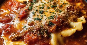 One Pot Lasagna Soup