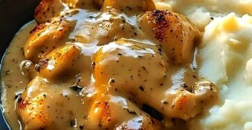 Slow Cooker Creamy Chicken & Gravy