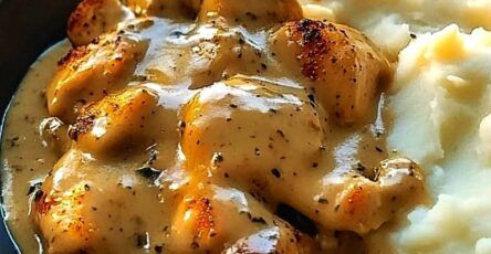 Slow Cooker Creamy Chicken & Gravy