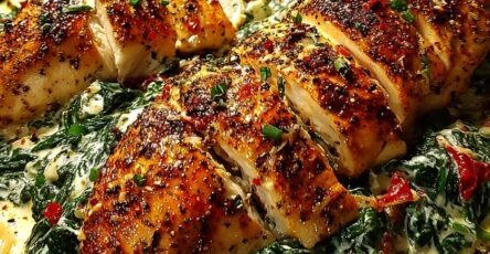 Creamy Spinach Artichoke Chicken Skillet