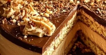 Crispy Opera Cake with Coffee Buttercream & Crunchy Crumble