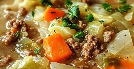 Hearty Cabbage and Beef Soup