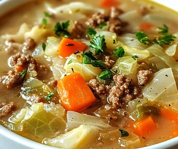 Hearty Cabbage and Beef Soup