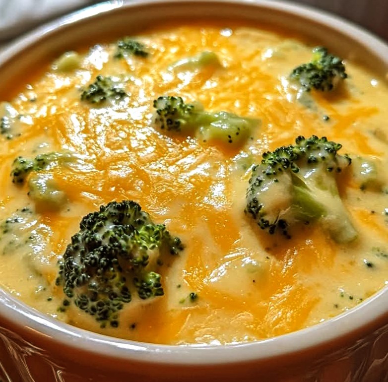 Creamy Broccoli Cheese Soup in the Crock Pot