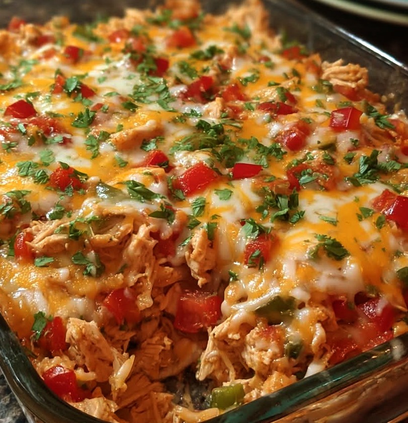 Creamy Fajita Chicken Casserole