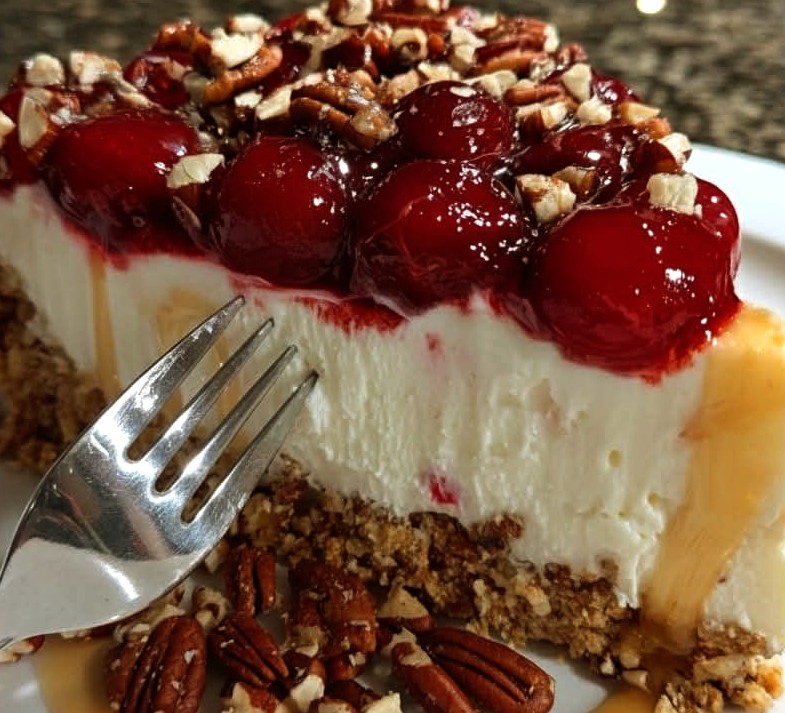 Cherry Pecan Cheesecake Lush
