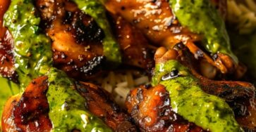 Peruvian Chicken with Green Sauce