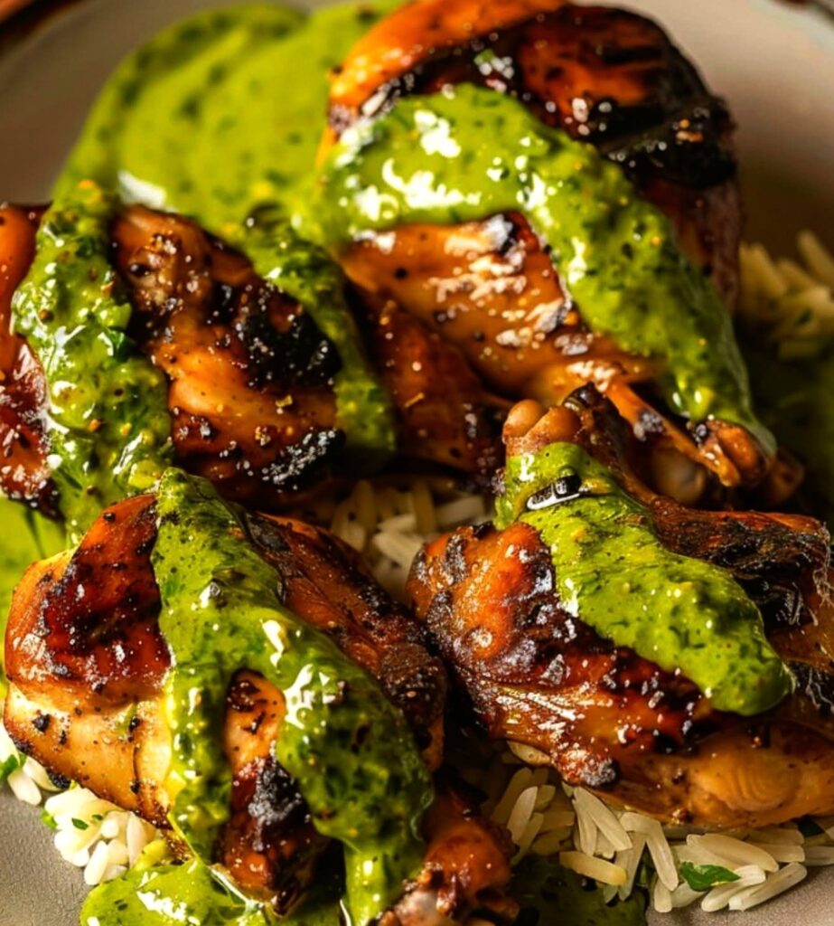 Peruvian Chicken with Green Sauce Peruvian Chicken with Green Sauce