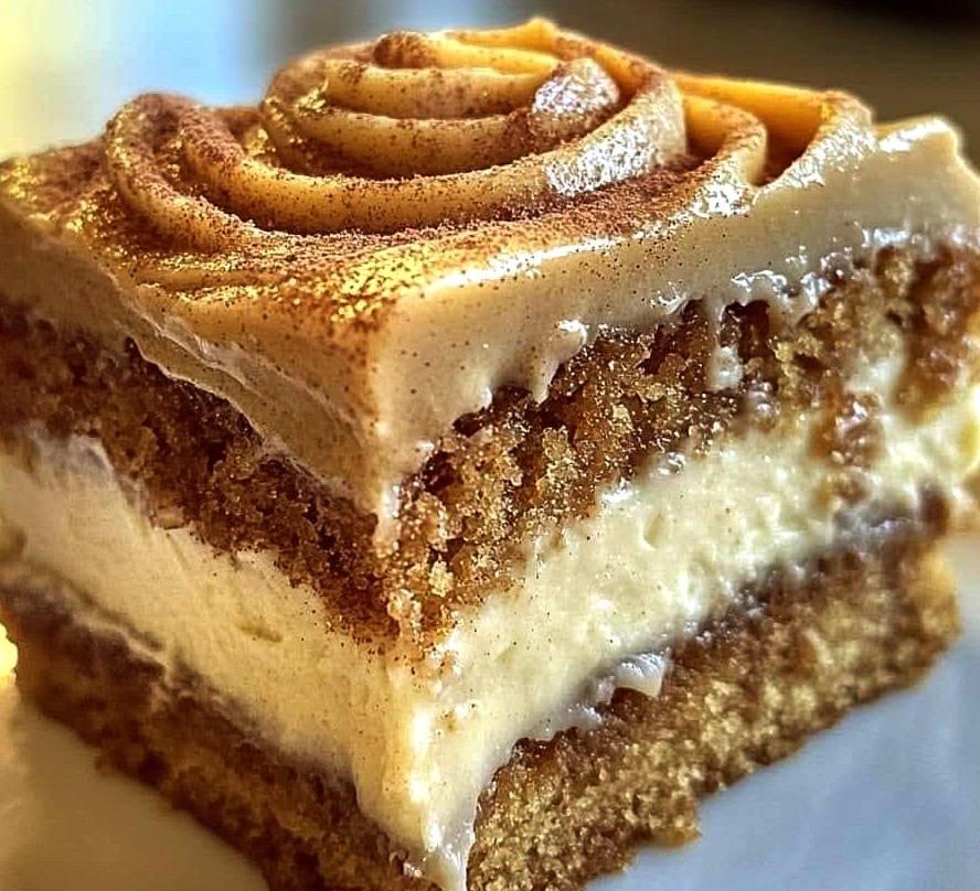 Pumpkin Spice Gooey Cake with Brown Sugar Cream Cheese