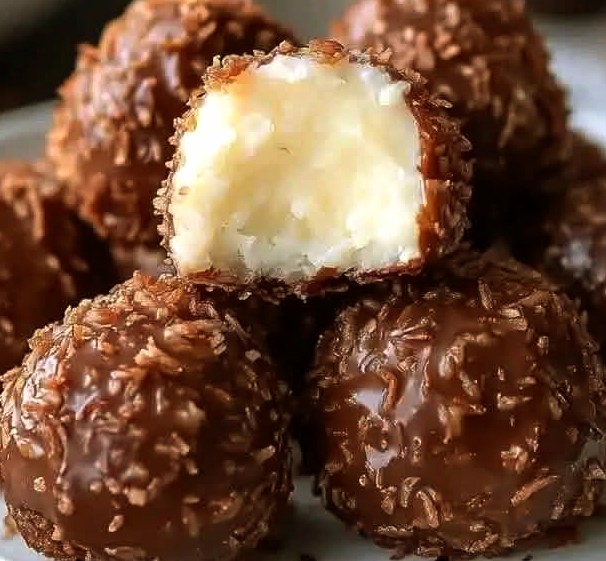 Homemade Almond Joy Coconut Bites