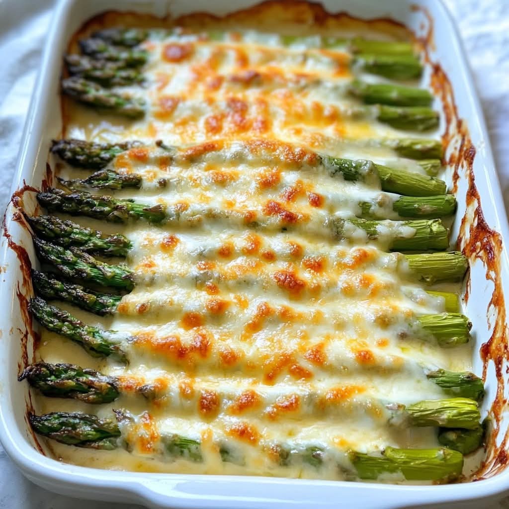 Cheesy Baked Asparagus Goodness