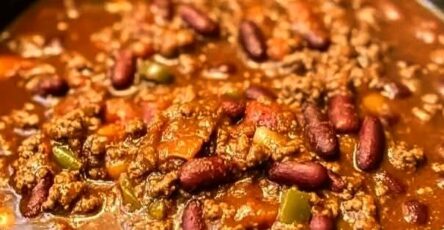 Slow Cooker Crockpot Chili Recipe