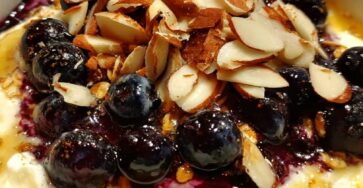 Baked Lemon Blueberry Cottage Cheese Bowls