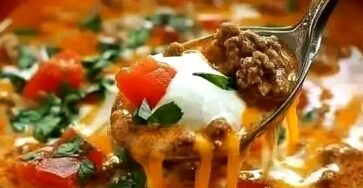 Creamy Beef Taco Soup