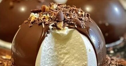 Chocolate & Praline Domes with Mascarpone Mousse