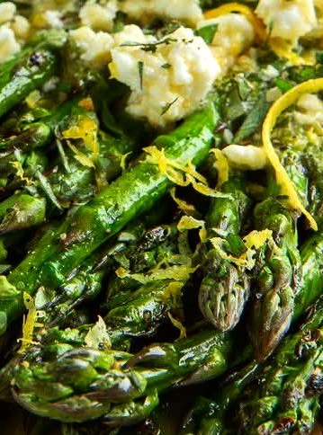 Lemon & Feta Grilled Asparagus
