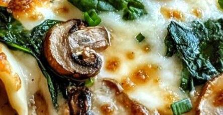 Spinach & Mushroom White Lasagna