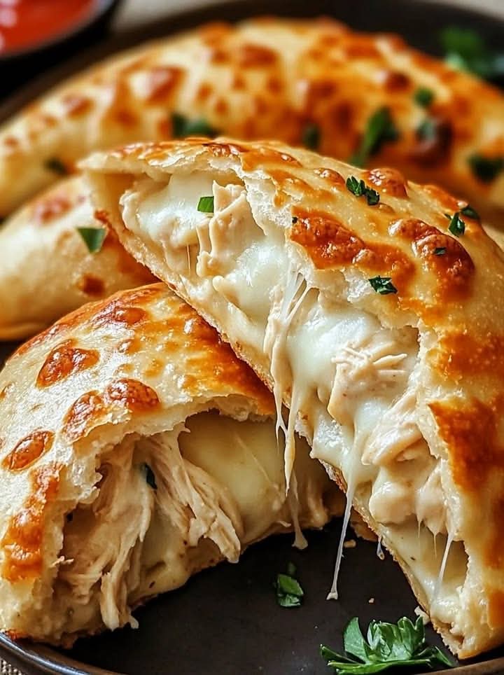 How to Make Creamy Chicken Alfredo Calzones