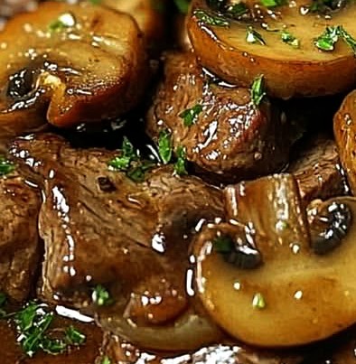 Savory Beef Tips with Mushrooms