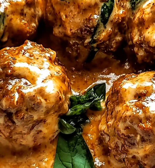 Creamy Tuscan Low-Carb Meatballs