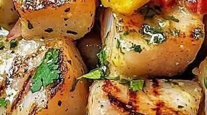 Coconut Lime Grilled Tuna with Fresh Mango Salsa